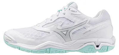 Produktbild von Mizuno WAVE PHANTOM 3 - Damen Handballschuh - White/Blue Tint White/Blue Tint 5,5