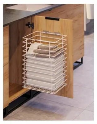 Produktbild von REJS Wäschekorb zur Türbefestigung Weiß 53 cm