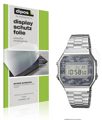 Produktbild von 6x Schutzfolie für Casio A168WEC-1EF matt Displayschutzfolie Folie Display Schutz dipos