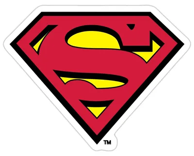 Produktbild von Spreadshirt DC Comics Superman Logo Original Karneval Sticker Aufkleber, 10 x 10 cm, Mattweiß