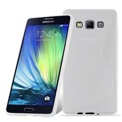 Immagine prodotto di Cadorabo custodia protettiva per Samsung Galaxy A7 2015 in custodia trasparente per telefono cellulare TPU custodia in silicone