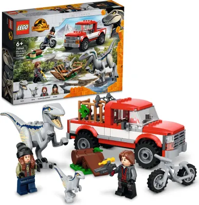 Zdjęcie produktu dla LEGO 76946 Jurassic World Blue & Beta in der Velociraptor-Falle
