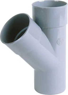Productafbeelding van PVC-bocht 45°, ø100, Nicoll. Aansluitstuk PVC 45° voor afvoer van afvalwater - Nicoll
