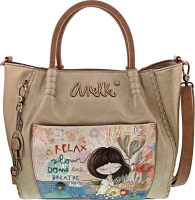 Produktbild von Anekke Kurzgriff Tasche Mediterranean 34701-176 mittelbeige