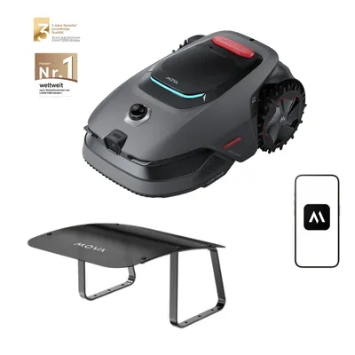 Produktbild von MOVA LiDAX Ultra 1200 (inkl. Garage) – RTK Mähroboter bis 1200㎡, 3D-LiDAR & AI Vision, Präzise Navigation, 5 cm Kantenschnitt