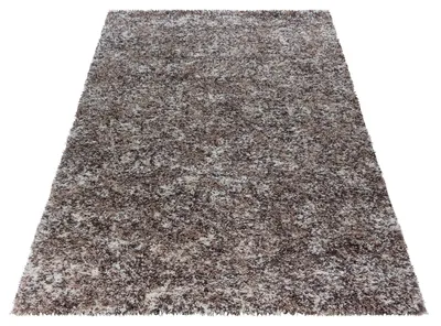 Produktbild von Homebyhome Shaggy Teppich Wohnzimmer Hochflor Teppich Einfarbig Meliert Design Flauschig Weich, Grösse: 60x110 cm
