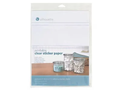 Silhouette Bedruckbare, klare Folie für Aufkleber für Aufkleber Etiketten