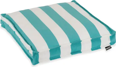Produktbild von H.O.C.K. Classic Streifen Outdoor Sitzkissen 40x40x5cm türkis