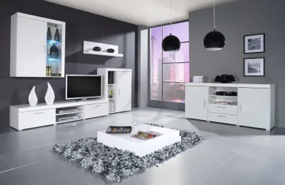 Produktbild von Cama SAMBA 5 BI/BI, 2 Tür(en), 3 Regale, Weiß, Partikelbord, Weiß, Partikelbord
