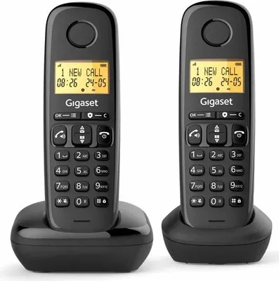 Image de Téléphone sans fil duo dect noir - Gigaset - BASIC100DUONOIR - basic 100