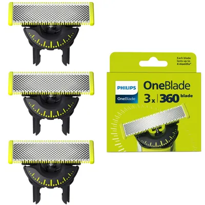 Produktbild von Philips Norelco OneBlade OneBlade QP430/60 Ersatzklinge 360, Scherkopf, 3 Kopf/Köpfe, Philips, Philips OneBlade
