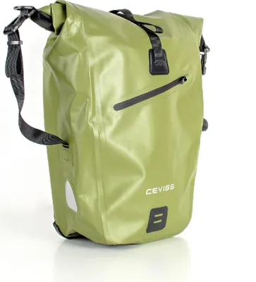 Produktbild von Fahrradtasche olive Packtasche 25 L Gepäckträgertasche Wasserdicht Schnellverschluss