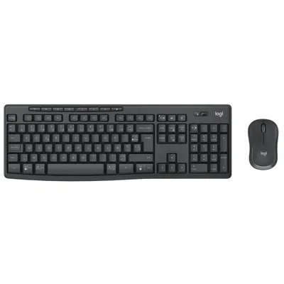 Zdjęcie produktu dla Logitech MK370 Combo for Business, Bezprzewodowy, Bluetooth, Membranowa, AZERTY, Grafitowy, Dołączona myszka