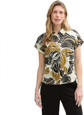 Produktbild von Tom Tailor 1046207 Kurzarm-bluse Beige 36 Frau Beige 36