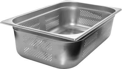 Produktbild von GN 1/1 Gastronormbehälter GN-Behälter Edelstahl 21 Liter Tiefe 150mm GELOCHT