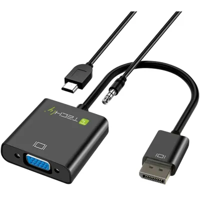Produktbild von Techly HDMI zu VGA Konverter mit Audio und Micro-USB