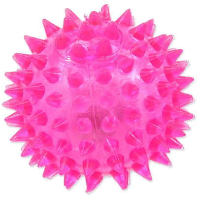 Obrázok produktu pre Hračka DOG FANTASY lopta LED ružová 6 cm 1 ks