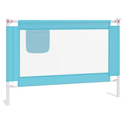 Image de vidaXL Barrière de sécurité pour jeune enfant Bleu 100x25 cm Tissu