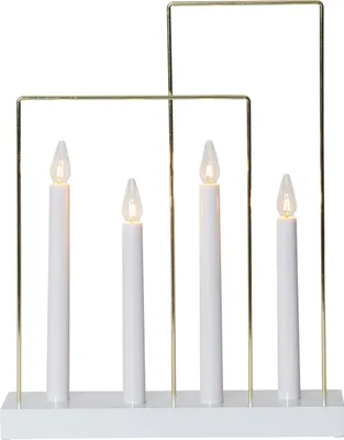 Produktbild von Star Trading Fensterleuchter "Glossy Frame", 4-flammig,