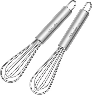 Produktbild von Famanu Mini Schneebesen Set aus Edelstahl - 2 Stück