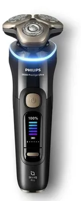 Produktbild von Philips Series i9000 Prestige Ultra i9000 Prestige Ultra XP9400/31 Elektrischer Nass- & Trockenrasierer mit SkinIQ Pro, Rotationstrasierer, Schwarz, Triple-Action Lift & Cut System; NanoTech Dual Precision blades, Edelstahl, LCD, GroomTribe; Connects via Bluetooth