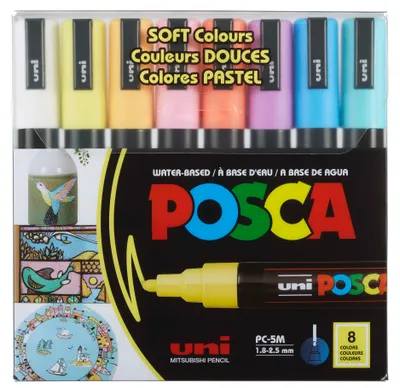 Immagine prodotto di Uni-Ball POSCA 10.1.0970 Multicolore 8 pz