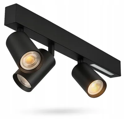 Produktbild von Smartled 7969 Deckenleuchte Schienenspot 3X GU10 LED Schwarz