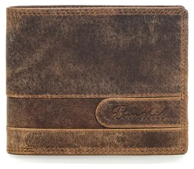 Produktbild von Benthill Geldbörse Herren Leder | Geldbeutel mit RFID-Schutz | Portemonnaie aus hochwertigem Rindsleder | Männer Brieftasche inkl. Geschenkbox