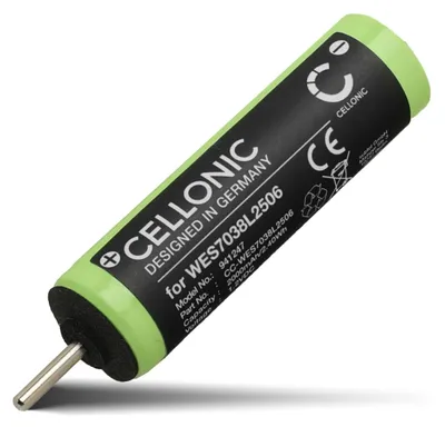 Produktbild von CELLONIC 1x Akku für Rasierer & Haarschneider Kompatibel mit Panasonic ER-GB80, ER-GB96, ER-GB40, WES7038L2506 - (2000mAh , 1.2V)
