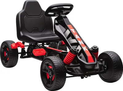 Produktbild von Kinder Go-Kart/Gokart - Ride-on Fahrzeug - 4 Räder - Kunststoff - 100x59x60,5 cm - Alter 3–6 Jahre - Rot