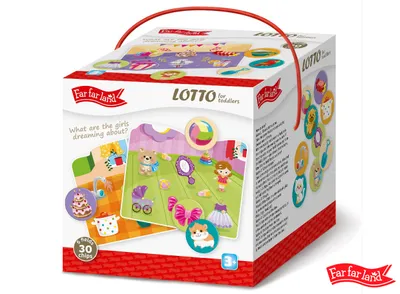 Image de Far Far Land Cartes de loto pour filles