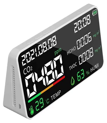 Produktbild von 7 in 1 Luftqualitätsmesser für Innenräume mit CO2 PM2.5 Anzeige