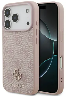 Zdjęcie produktu dla Etui Guess 4G Small Classic MagSafe do iPhone 17 Pro różowy