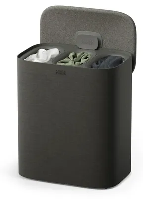 Produktbild von Joseph Joseph Tota 2 Trio 90L Wäschekorb mit 3 Fächern Waldgrau