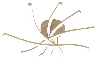 Image de Plafonnier moderne Tornado Aluminium Gold Led 45W