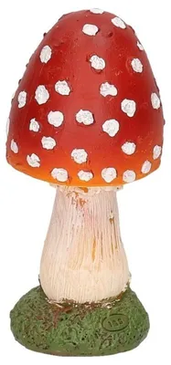 Produktbild von Pilz-Figur - kugelformig - 13 cm - Dekoration - Polyresin