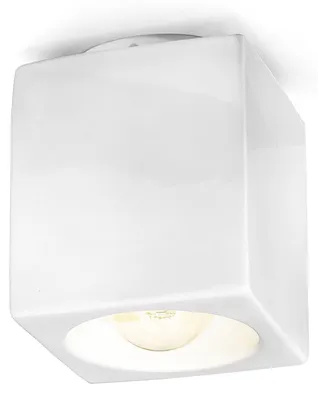 Immagine prodotto di VINTAGE C987, Plafoniera Smalto Bianco, Ferroluce