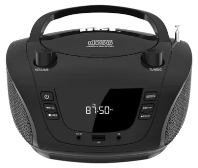 Immagine prodotto di Radio portatile Bluetooth con lettore CD, radio FM e porta USB