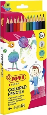 Zdjęcie produktu dla Jovi Wooden Pencils Zestaw kredek 12 szt.