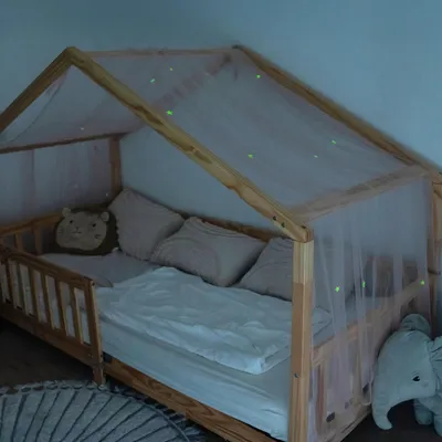Immagine prodotto di Tenda da letto con stelle luminose per bambini