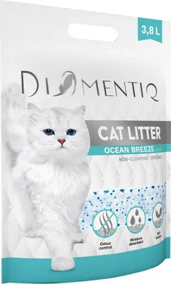 Zdjęcie produktu dla Diamentiq Żwirek Ocean Breeze 3,8L - Niezbrylający, Dla Wrażliwych Łapek