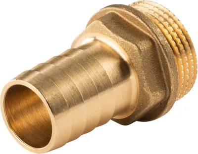 Produktbild von Messing Gewinde-Fitting Schlauchanschluss 1' AG (DN 25) Länge 25 mm - schwere Ausführung