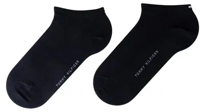 Image de Tommy Hilfiger - Chaussettes courtes pour femmes (lot de 2) NA1102 (39,5 EU - 42 EU) (bleu marine foncé)