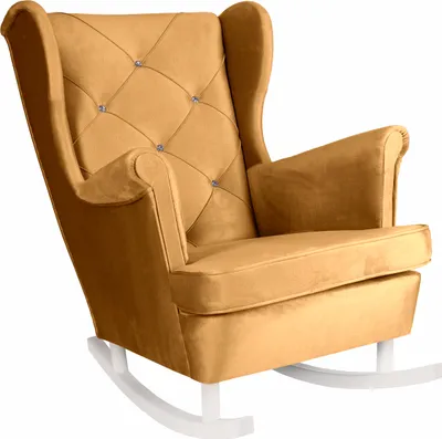 Produktbild von Křeslo Schaulk Křeslo do obývacího pokoje Velvet lounge chair Televizní křeslo Relaxační křeslo Křeslo do obývacího pokoje Křeslo ke kávě Křeslo, 102 x 81 x 95 cm, zlatá barva