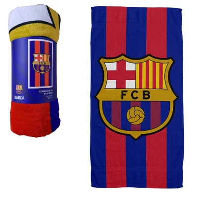 Produktbild von Overige Merken Fc Barcelona Badlaken 100X180 Cm Blauw/Rood