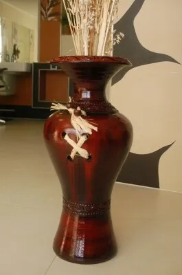 Produktbild von Edle 60 cm Bodenvase bourdeaux