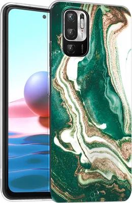Immagine prodotto di Custodia per Xiaomi Redmi Note 10 5G Cover protettiva Marble Motif Custodia per telefoni cellulari Silicone Slim Cover