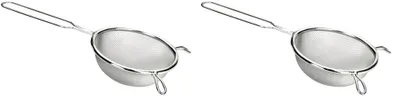 Productafbeelding van RVS zeef set van 2, 9 x 9 x 10 cm