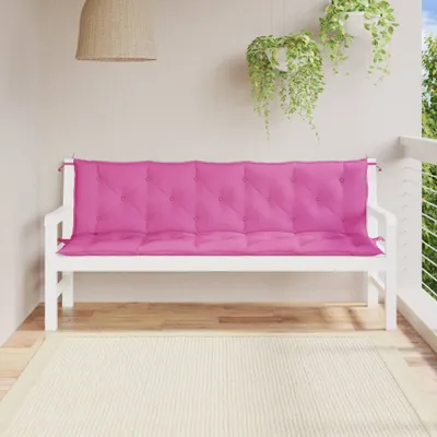 Produktbild von The Living Store Gartenbank-Auflagen 2 Stk. Rosa Oxford-Gewebe