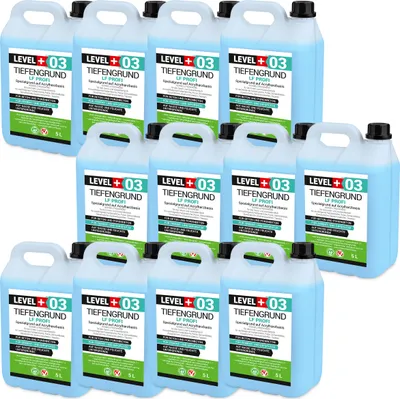 Produktbild von Tiefengrund LF Profi Grundierung 1:1 mit Wasser verdünnbar schnell trockend 60L LEVEL+ RM03